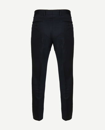 Suitable pantalon piga wol donkerblauw