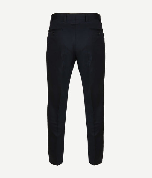 Suitable pantalon piga wol donkerblauw