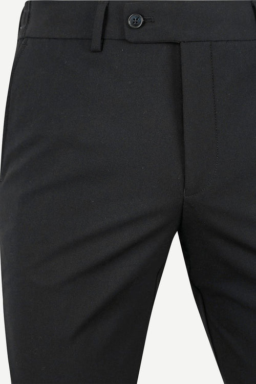 Suitable base pantalon zwart | Slim-fit