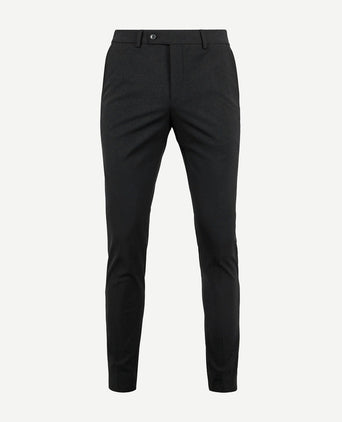 Suitable base pantalon zwart | Slim-fit