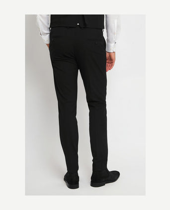 Suitable base pantalon zwart | Slim-fit
