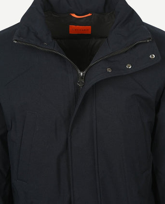 Parka zwart mountain donkerblauw