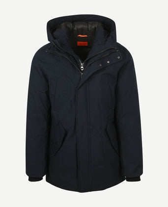 Parka zwart mountain donkerblauw