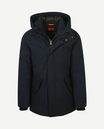 Parka zwart mountain donkerblauw