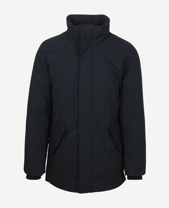 Parka zwart mountain donkerblauw