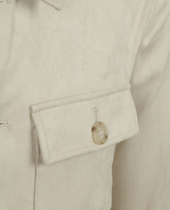 Suitable pasetta overshirt ecru | Regular-fit