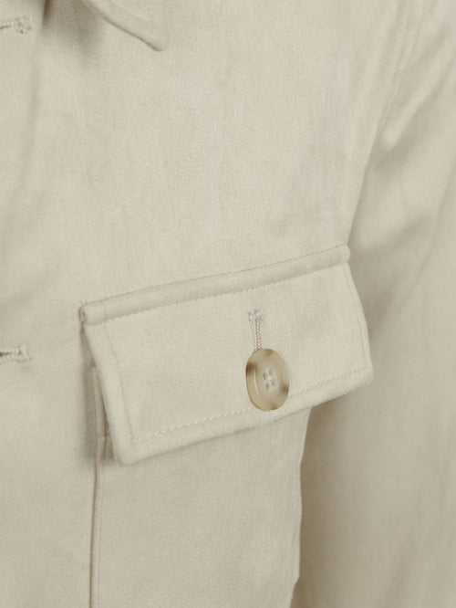 Suitable pasetta overshirt ecru | Regular-fit