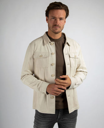 Suitable pasetta overshirt ecru | Regular-fit