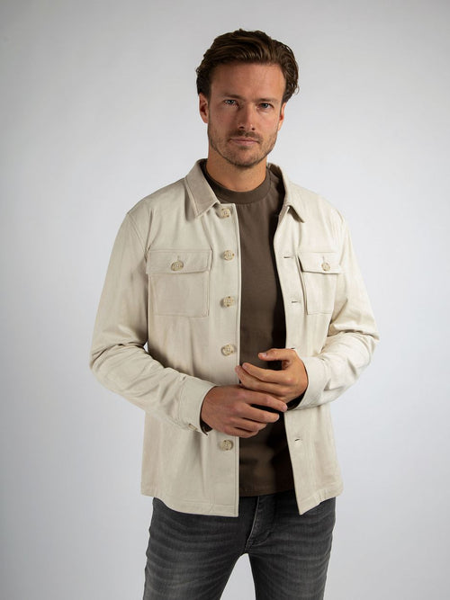 Suitable pasetta overshirt ecru | Regular-fit