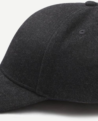 Cap wool blend antraciet