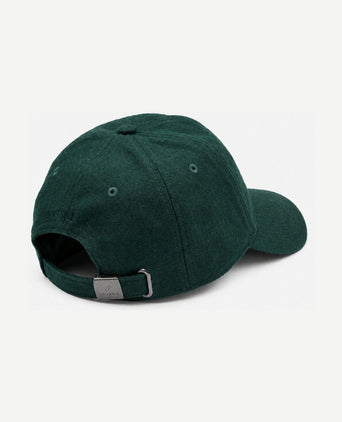 Cap wool blend groen