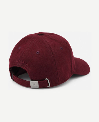 Cap wool blend rood