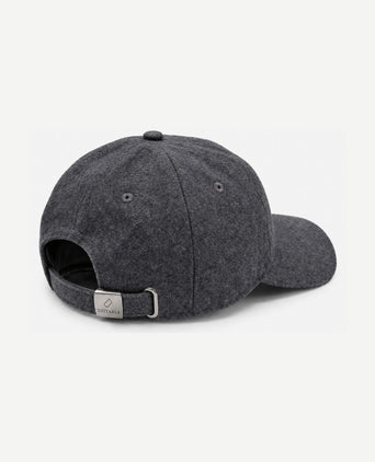 Cap wool blend antraciet