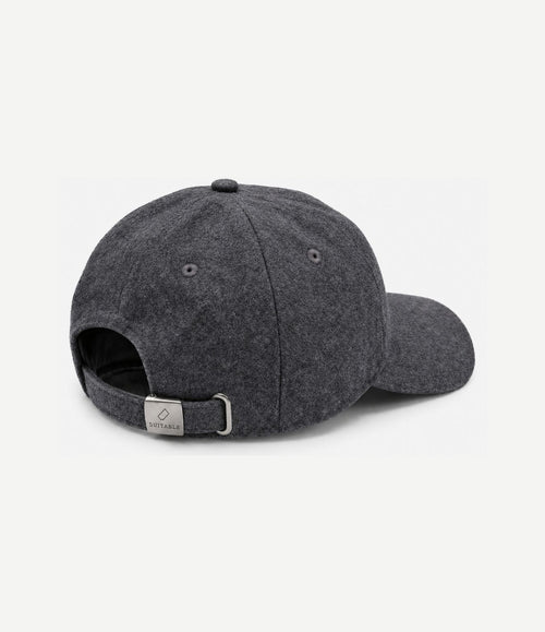Cap wool blend antraciet