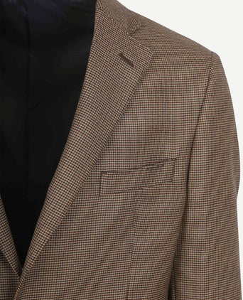 Suitable pied de poule colbert wol bruin