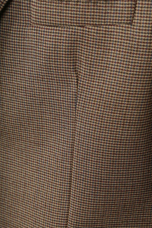 Suitable pied de poule colbert wol bruin