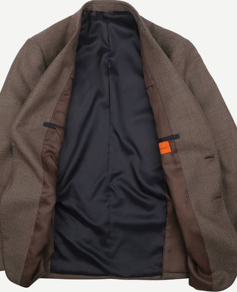 Suitable pied de poule colbert wol bruin