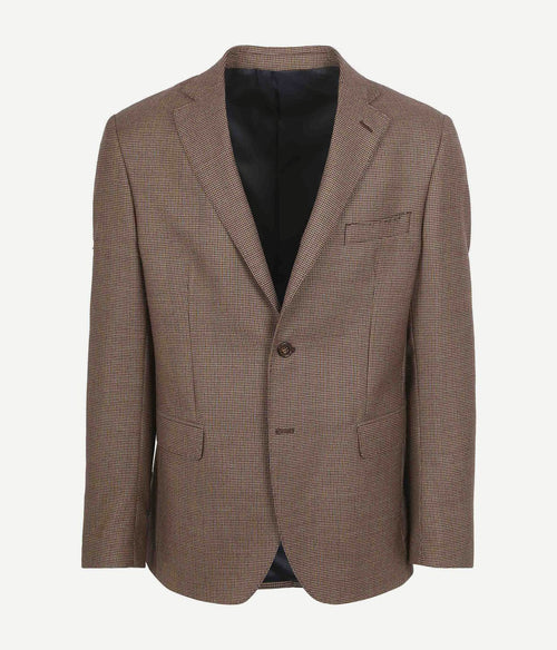 Suitable pied de poule colbert wol bruin