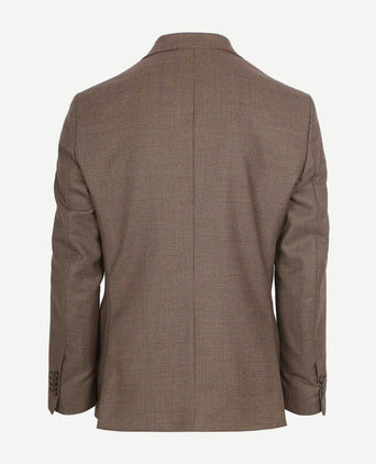 Suitable pied de poule colbert wol bruin