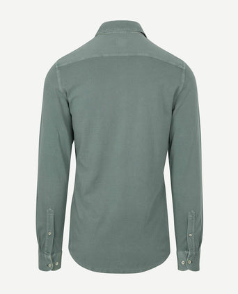 Suitable piqué overhemd groen