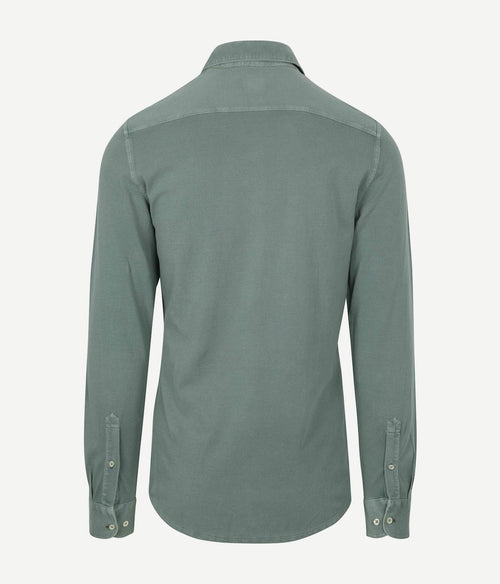 Suitable piqué overhemd groen