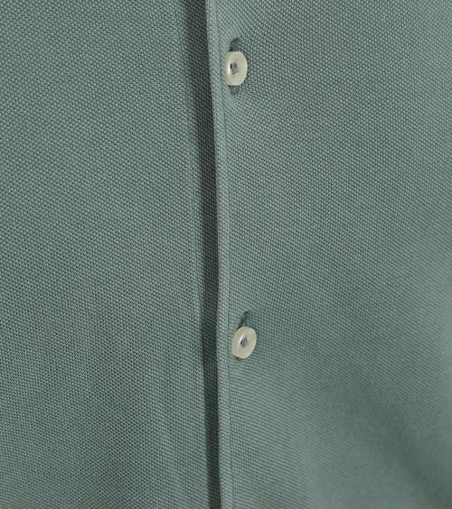 Suitable piqué overhemd groen