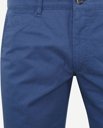 Suitable Plato chino blauw | Slim-fit