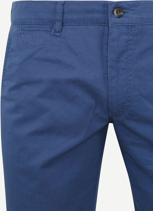 Suitable Plato chino blauw | Slim-fit
