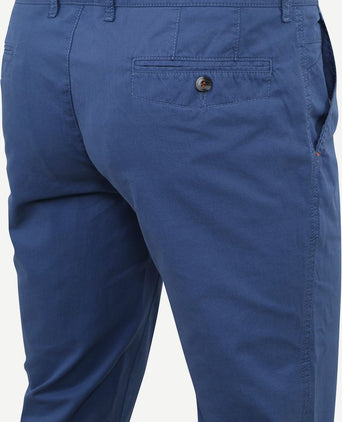 Suitable Plato chino blauw | Slim-fit