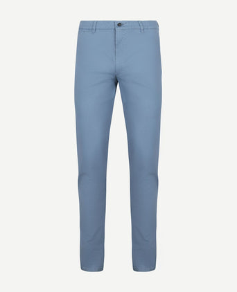 Suitable Plato chino blauw | Slim-fit