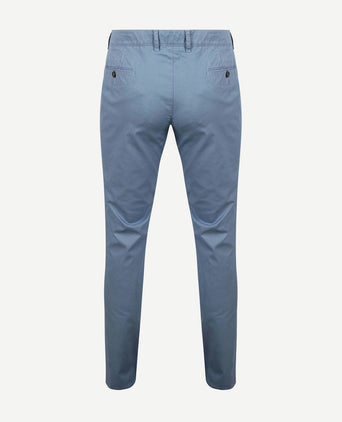Suitable Plato chino blauw | Slim-fit