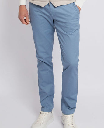Suitable Plato chino blauw | Slim-fit