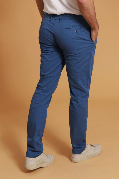 Suitable Plato chino blauw | Slim-fit