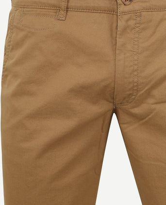Suitable Plato chino cognac | Slim-fit