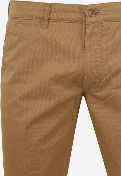Suitable Plato chino cognac | Slim-fit