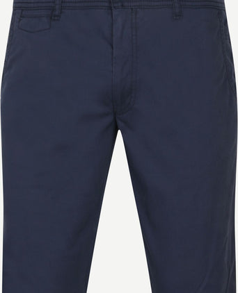 Suitable Plato chino donkerblauw | Slim-fit