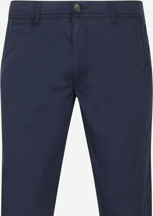 Suitable Plato chino donkerblauw | Slim-fit