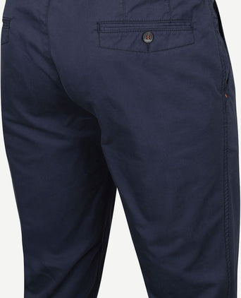 Suitable Plato chino donkerblauw | Slim-fit