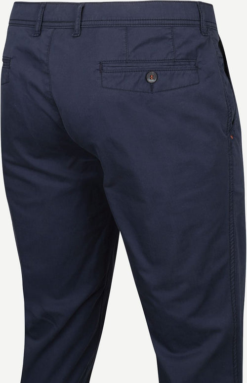 Suitable Plato chino donkerblauw | Slim-fit