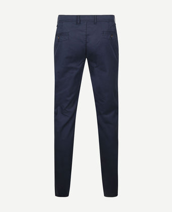 Suitable Plato chino donkerblauw | Slim-fit