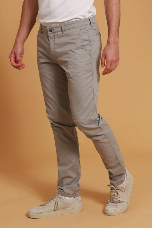 Suitable Plato chino grijs | Slim-fit