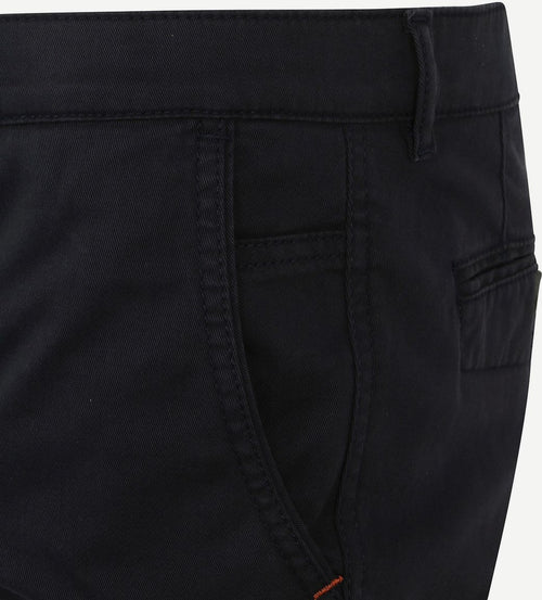 Suitable Plato chino donkerblauw | Slim-fit