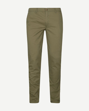 Suitable Plato chino olijfgroen