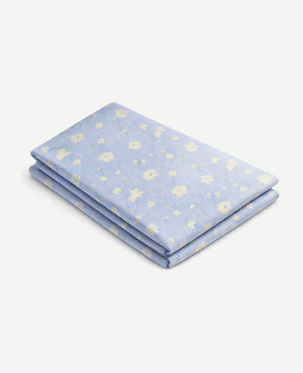 Zijde pochet bloem beige