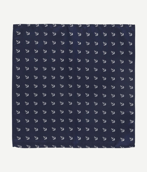 Suitable pochet anker donkerblauw