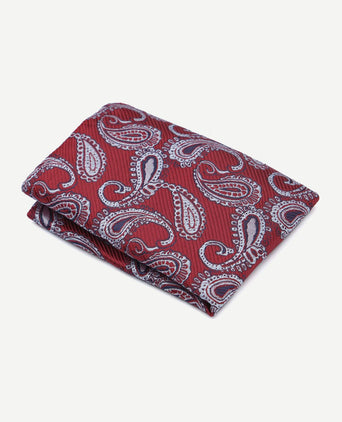 Pochet paisley rood