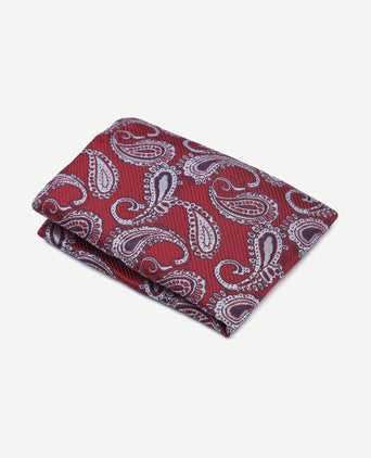 Pochet paisley rood