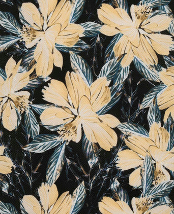 Polo bloemen donkerblauw donkerblauw