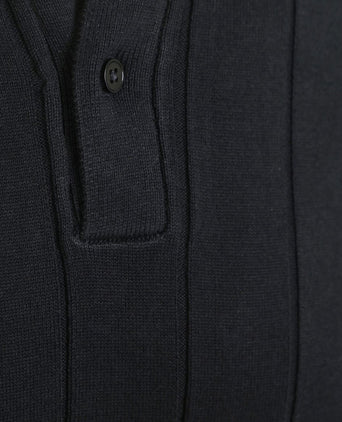 Respect polo drop needle donkerblauw