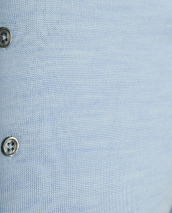 Polo merinowol lichtblauw
